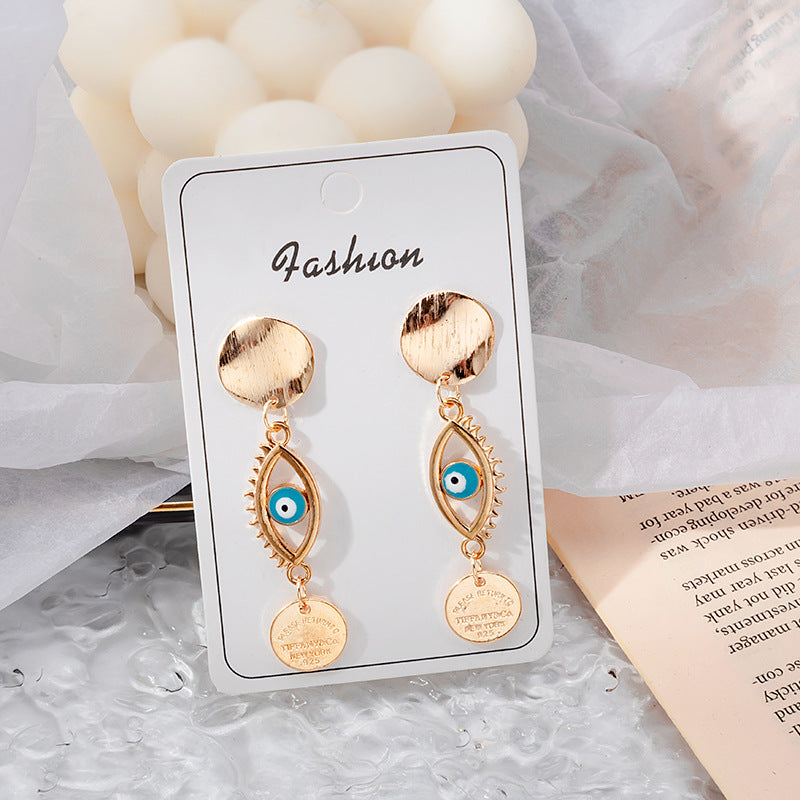 Wholesale Demon Eye Vintage Alloy Earrings